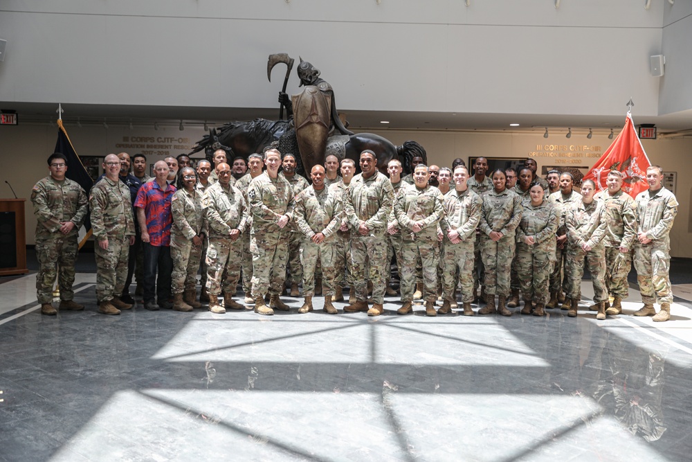 11 Corps G-6 Post Change of Command Ceremony