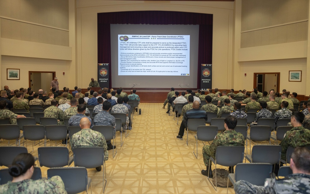 MASS Link/Cop Brief during RIMPAC 2024