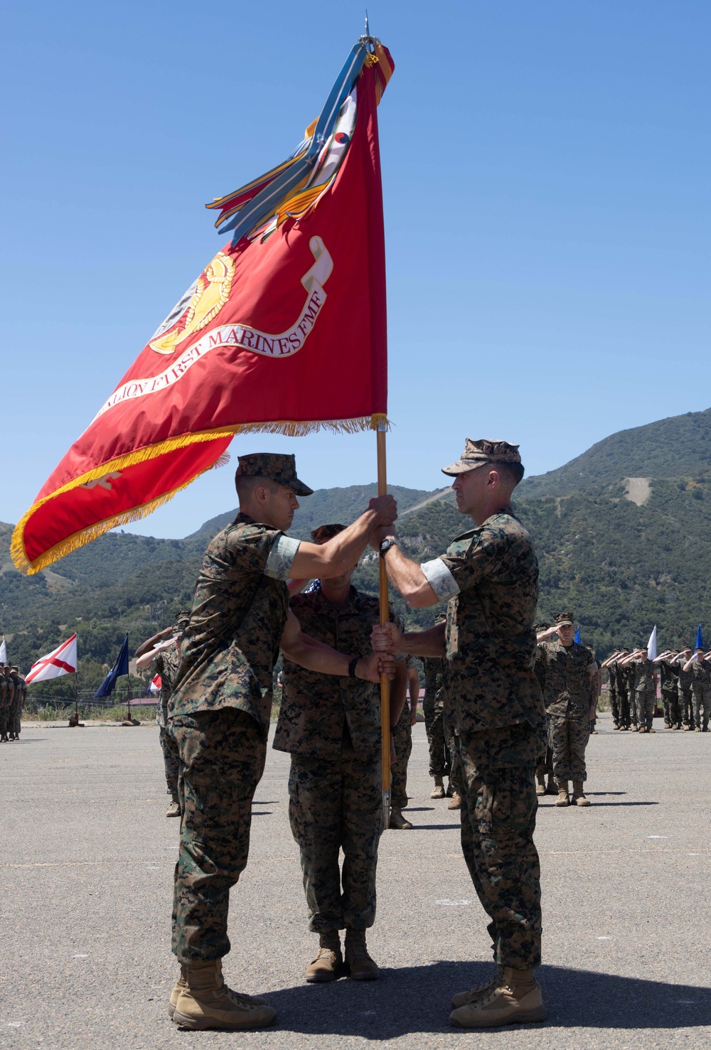 1st Bn., 1st Marines holds change of command ceremony