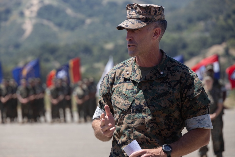 1st Bn., 1st Marines holds change of command ceremony