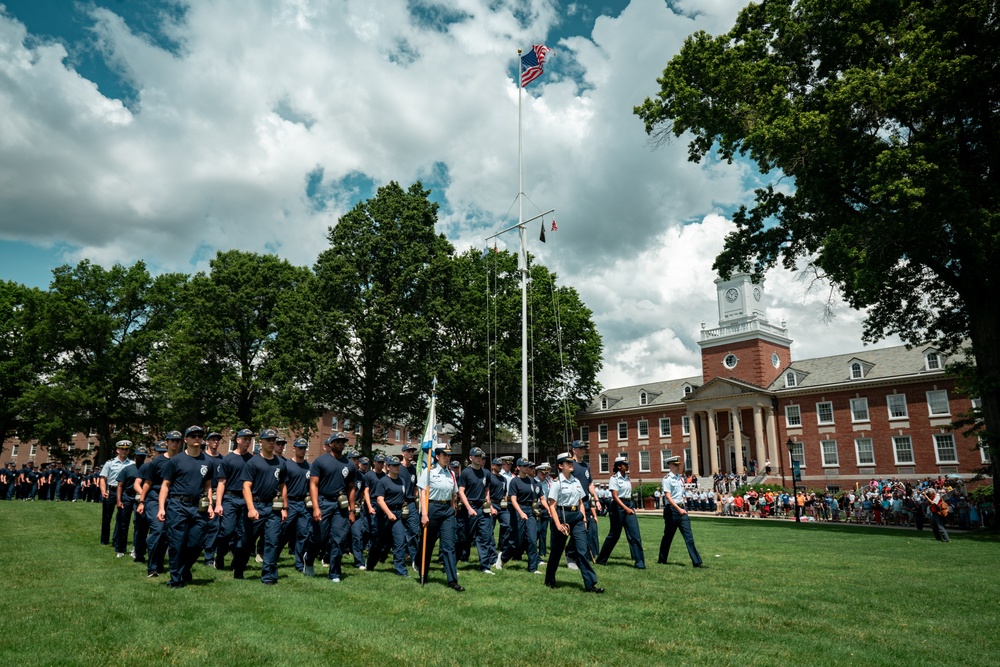 Class of 2028 Reports to the Coast Guard Academy