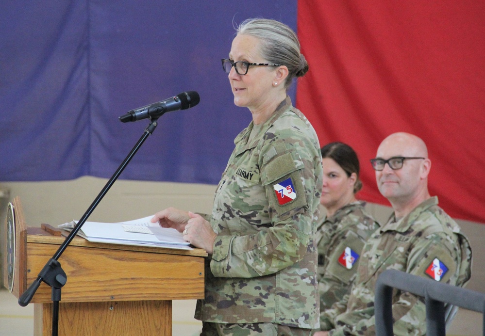 Maj. Gen. Link takes command of the 75th USARIC