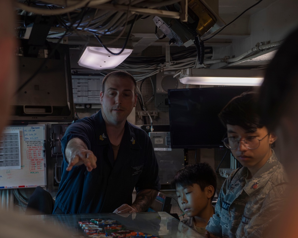 USS Carl Vinson (CVN 70) Hosts a Tour During RIMPAC 2024