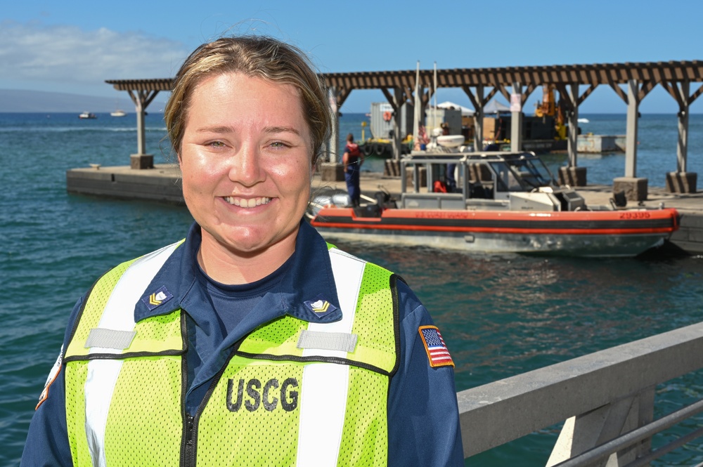 Faces from the field: Coast Guard members support Western Maui Wildfires Emergency Support Function #10 Unified Command