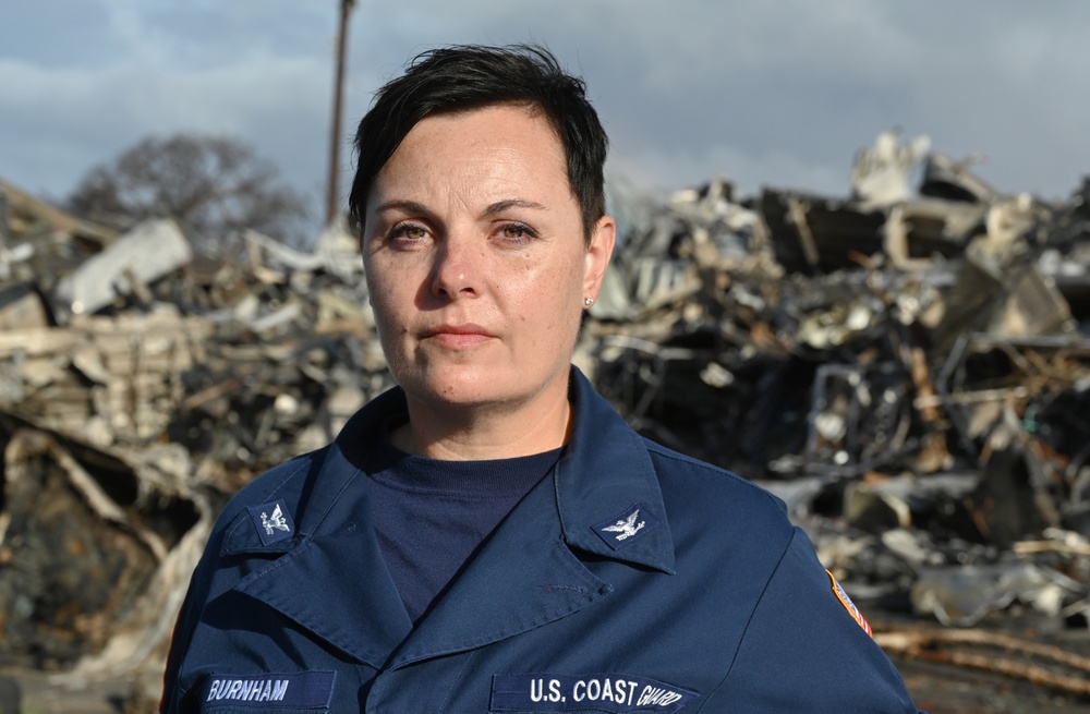 Faces from the field: Coast Guard members support Western Maui Wildfires Emergency Support Function #10 Unified Command