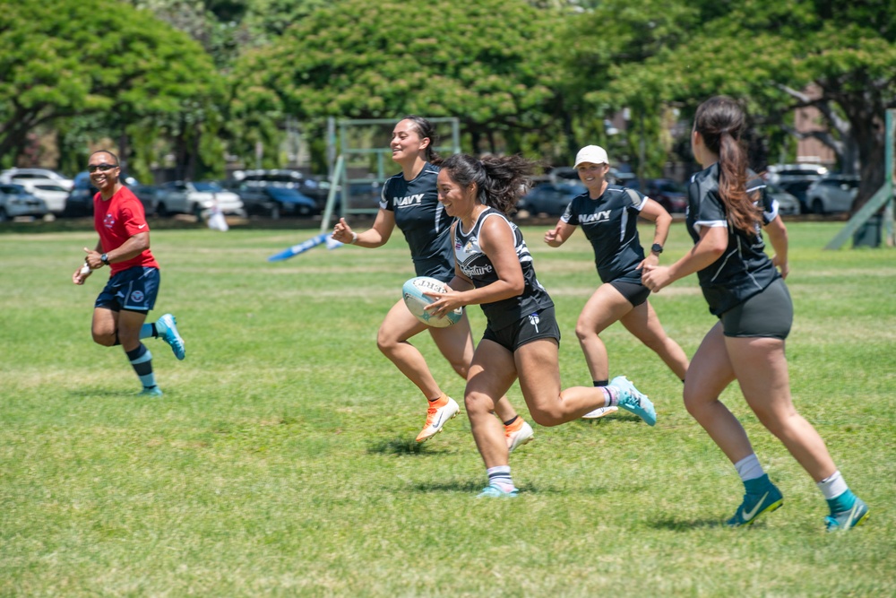 New Zealand vs Hawaii Women's Touch Rugby Game