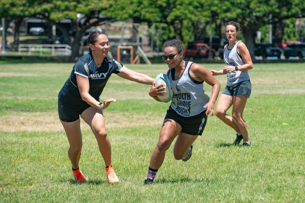 New Zealand vs Hawaii Women's Touch Rugby Game