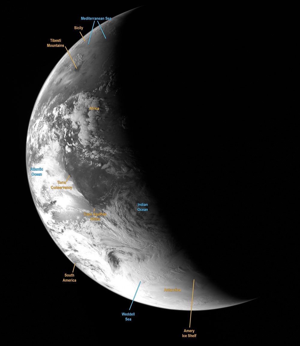 NPS Student Captures Unique Photo of Earth Using Lunar Reconnaissance Orbiter