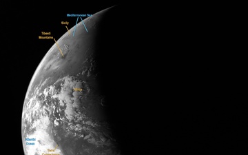 NPS Student Captures Unique Photo of Earth Using Lunar Reconnaissance Orbiter