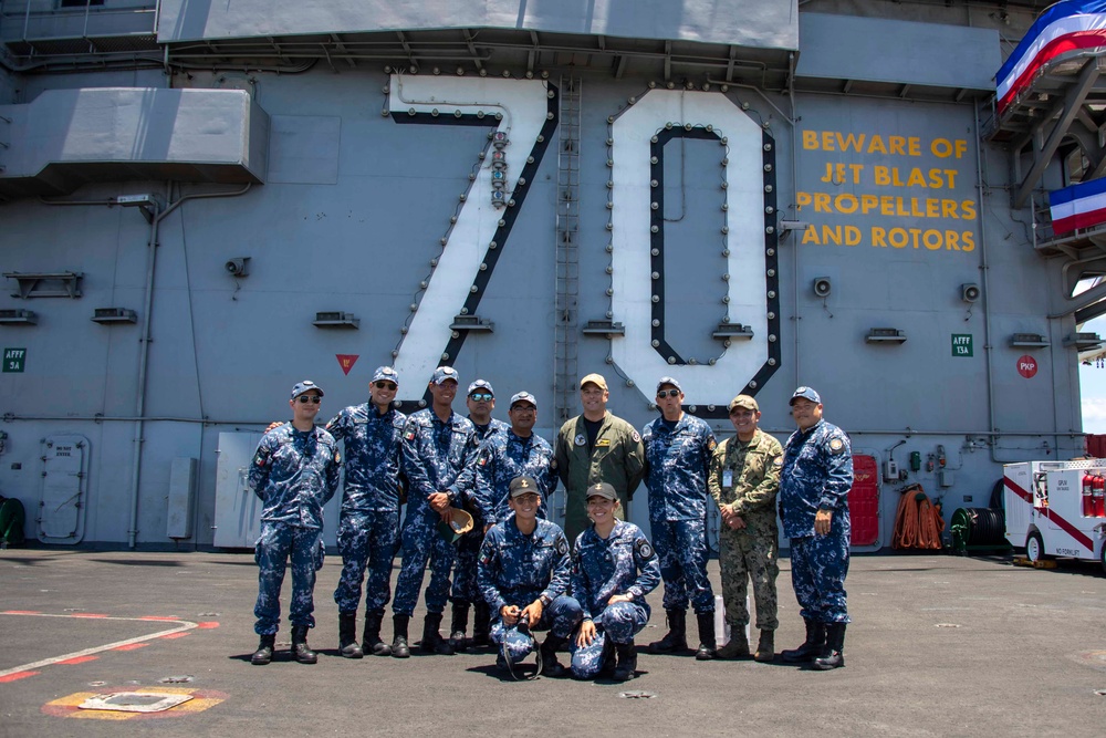 USS Carl Vinson hosts Mexican Navy Rear Adm. Cardenas at RIMPAC 2024