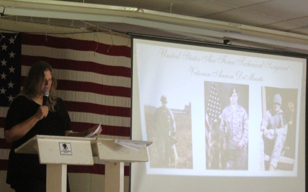 Fort McCoy dispatcher, Air Force veteran, receives Quilt of Valor in special ceremony