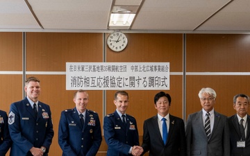 U.S. Air Force, Tohoku Town Establish Historic Fire Protection Agreement