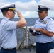 USCGC Waesche burial at sea for Master Chief Clarence Dowden Jr.