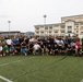 U.S. Marines and members of Japan Self Defense Force compete in a rugby match at Marine Corps Air Station Iwakuni