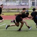 U.S. Marines and members of Japan Self Defense Force compete in a rugby match at Marine Corps Air Station Iwakuni