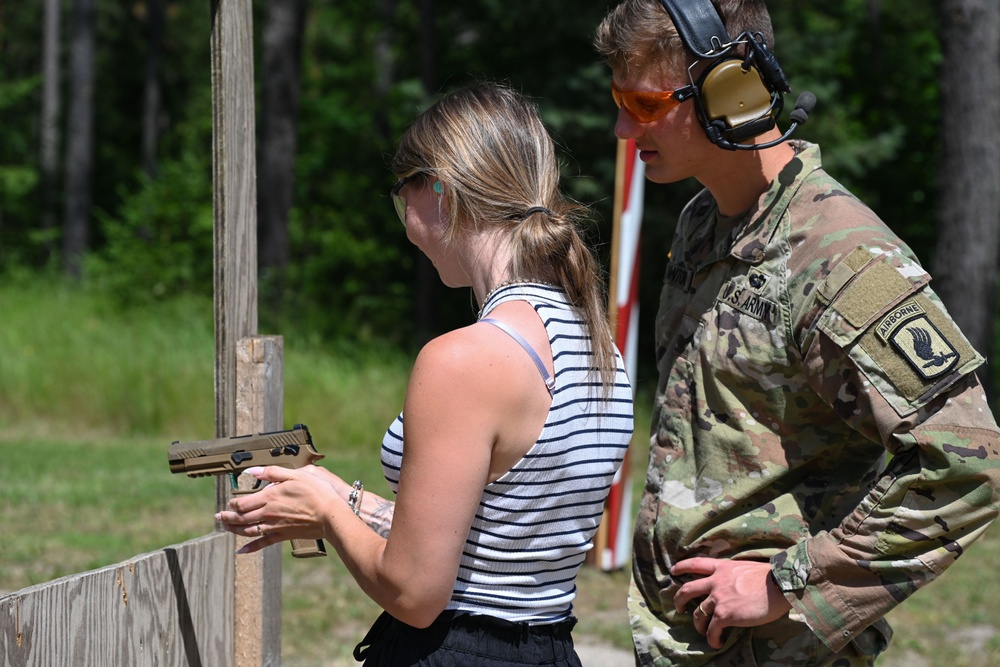 Weapons familiarization for Paratrooper Spouses