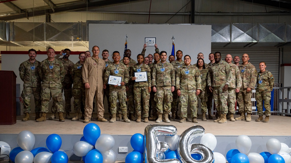 332 AEW holds Tech. Sgt. release party