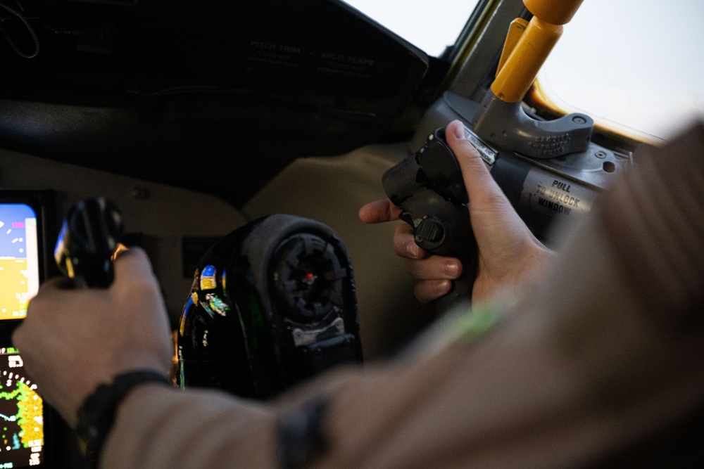 KC-135 refuels KC-46 Pegasus within the U.S. Central Command area of responsibility