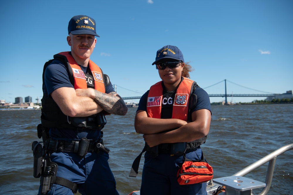 U.S. Coast Guard Station Philadelphia conducts security patrol