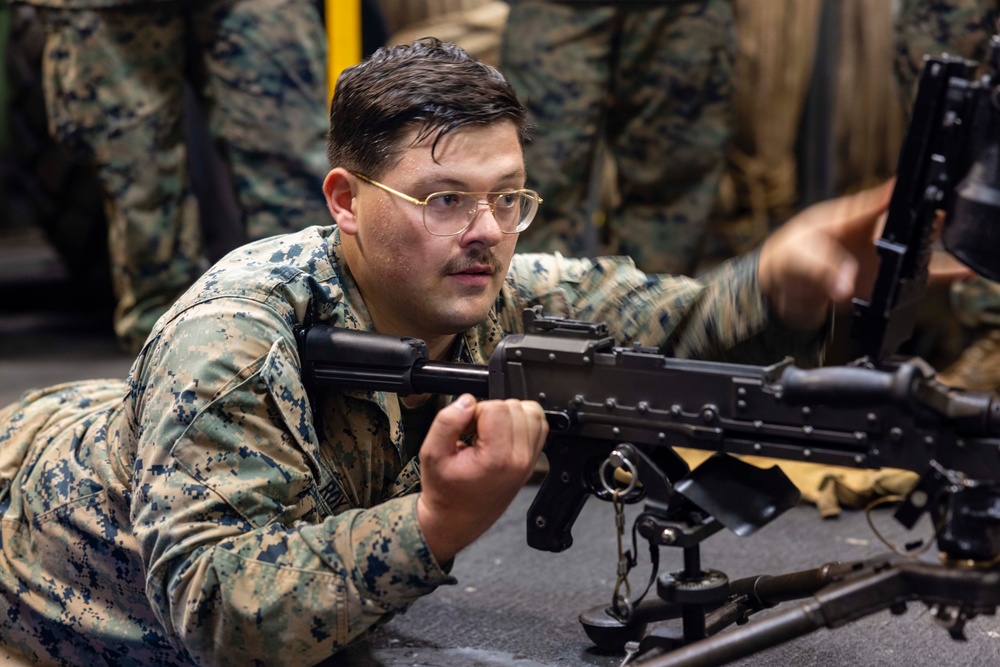 BLT 1/8, 24th MEU (SOC) Conducts M240B Machine Gun Period of Instruction