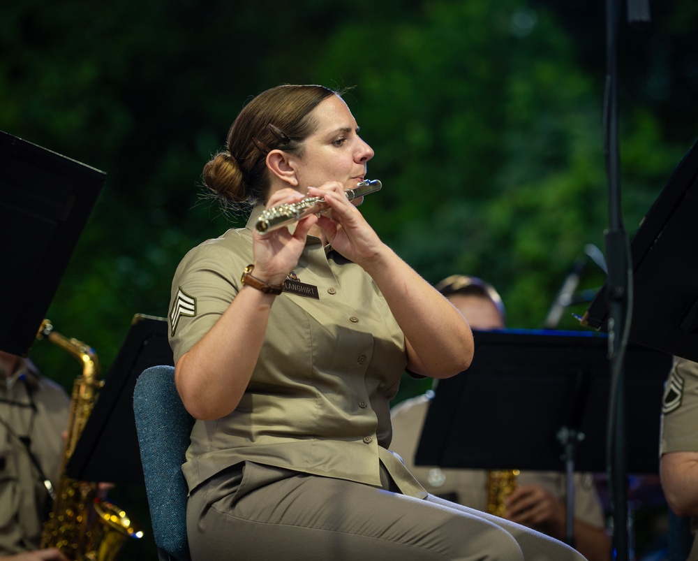 246th Army Band preforms at the Icehouse Amphitheater