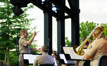 246th Army Band preforms at the Icehouse Amphitheater