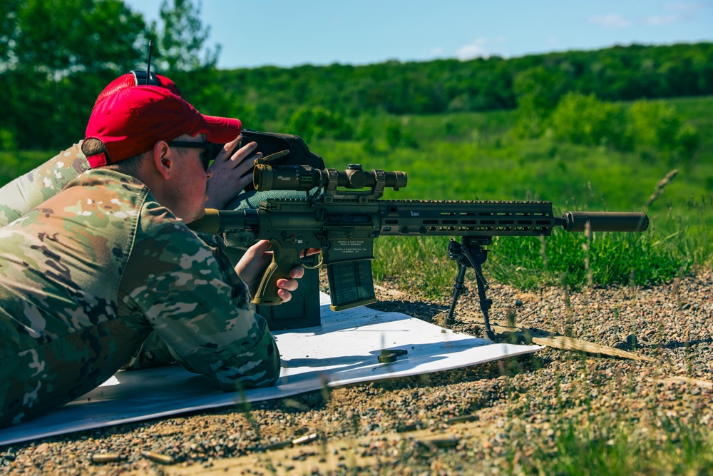 Air Force Security Forces Fire the M110A1 SDMR at Camp Ripley