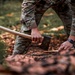 Survival, Evasion, Resistance, and Escape pre-team 25-A particpates in firecraft exercise