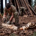 Survival, Evasion, Resistance, and Escape pre-team 25-A particpates in firecraft exercise