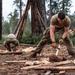 Survival, Evasion, Resistance, and Escape pre-team 25-A particpates in firecraft exercise