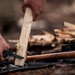 Survival, Evasion, Resistance, and Escape pre-team 25-A particpates in firecraft exercise