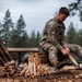 Survival, Evasion, Resistance, and Escape pre-team 25-A particpates in firecraft exercise