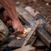 Survival, Evasion, Resistance, and Escape pre-team 25-A particpates in firecraft exercise