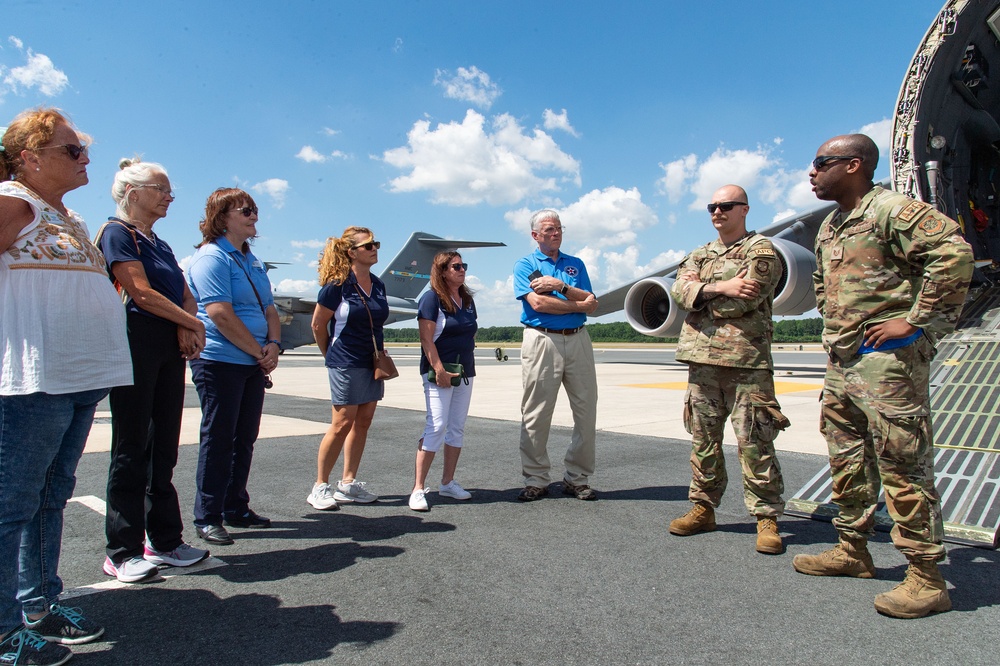 Honorary Commanders tour the 436th MGG