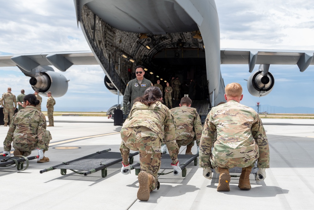 366th MDG participates in Aeromedical Evacuation Training