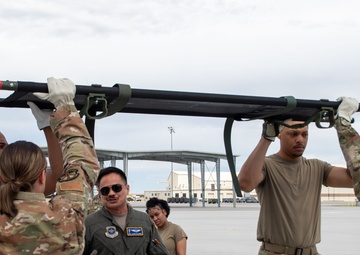 366th MDG participates in Aeromedical Evacuation Training