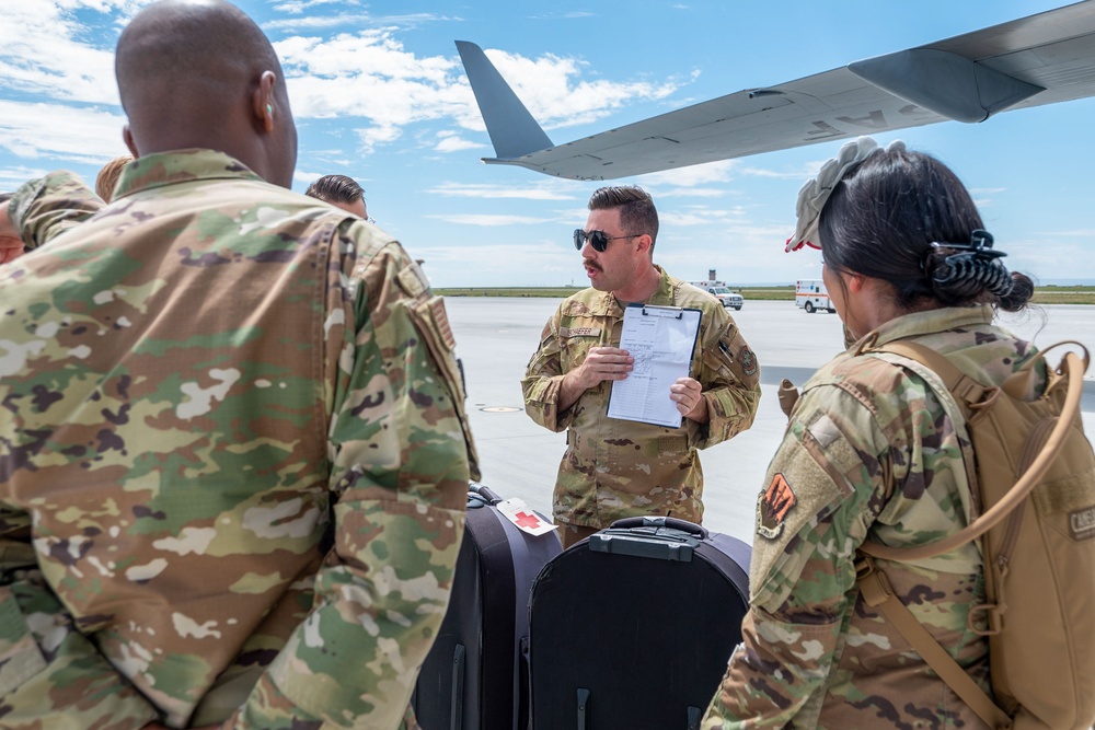 366th MDG participates in Aeromedical Evacuation Training