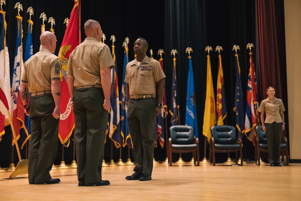 Marine Corps Base Quantico Welcomes Its New Commanding Officer During a Change of Command Ceremony