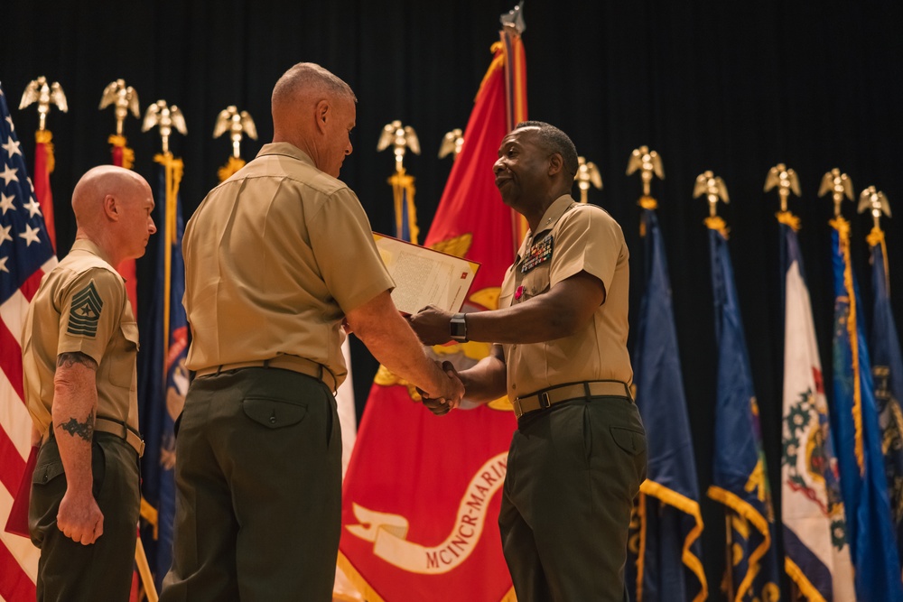 Marine Corps Base Quantico Welcomes Its New Commanding Officer During a Change of Command Ceremony