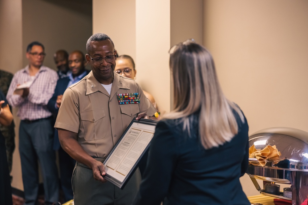 Marine Corps Base Quantico Welcomes Its New Commanding Officer During a Change of Command Ceremony