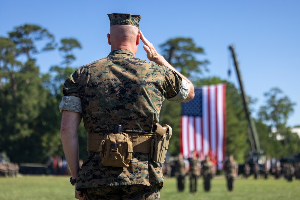 2nd Marine Logistics Group Change of Command Ceremony