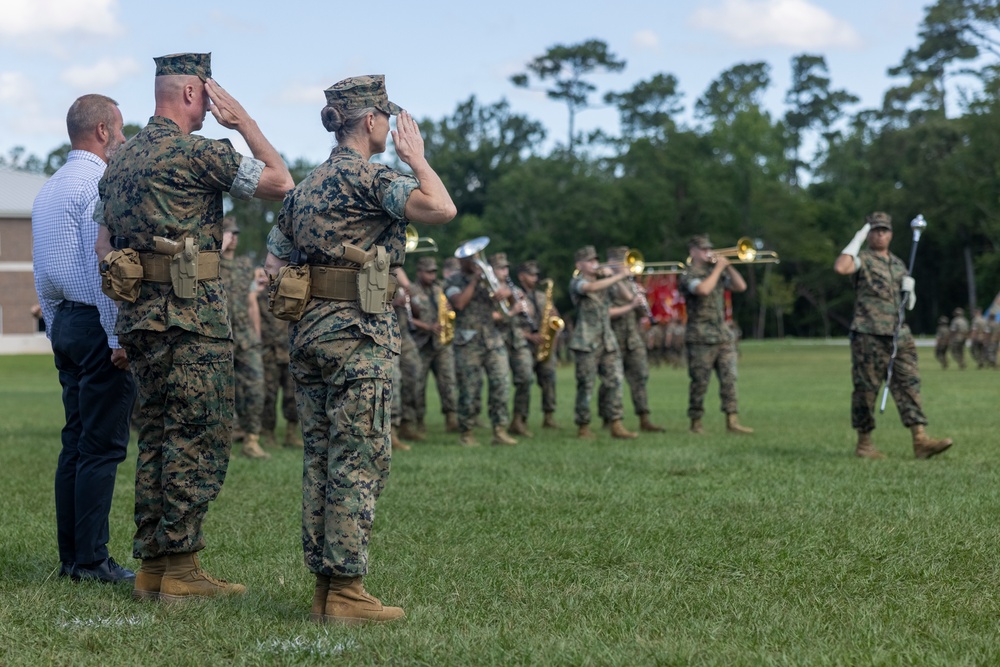 2nd Marine Logistics Group Change of Command Ceremony