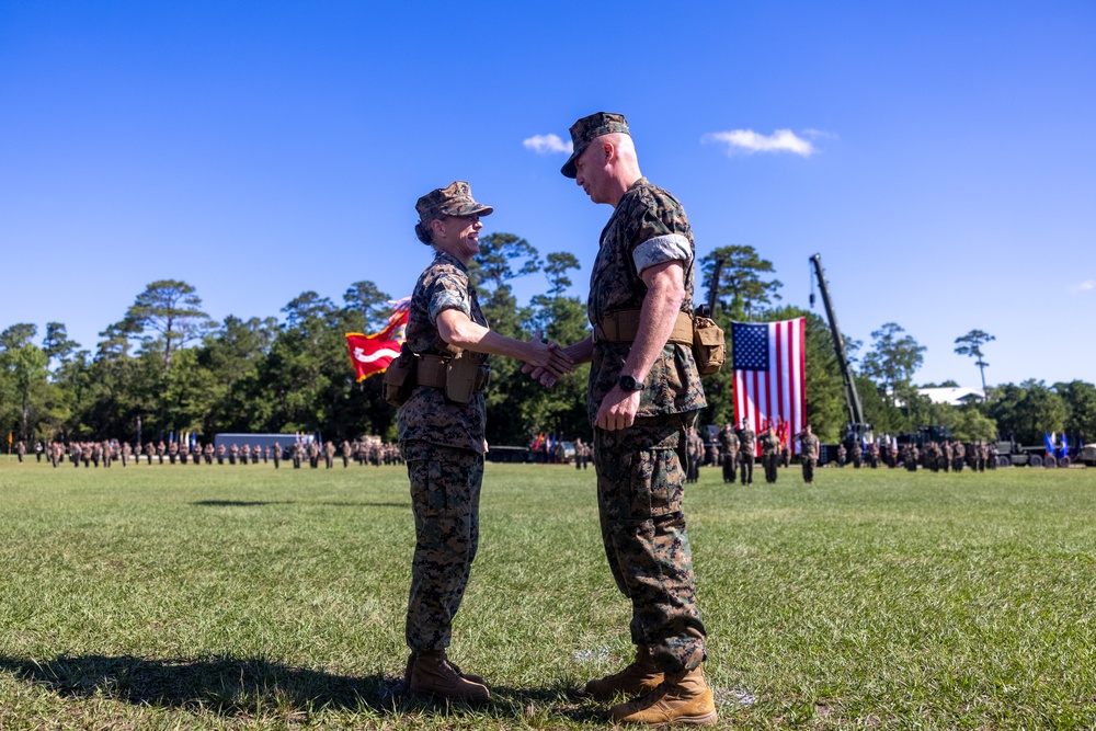 2nd Marine Logistics Group Change of Command Ceremony