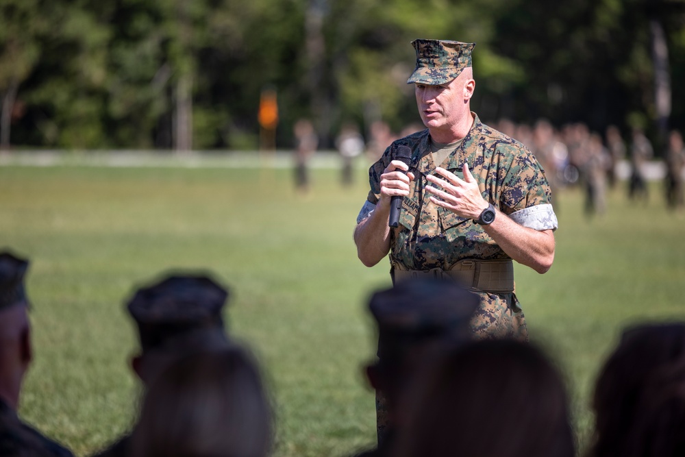 2nd Marine Logistics Group Change of Command Ceremony