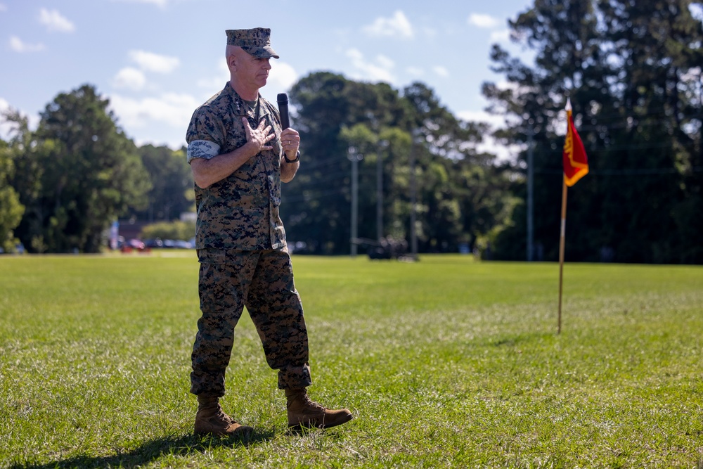 2nd Marine Logistics Group Change of Command Ceremony