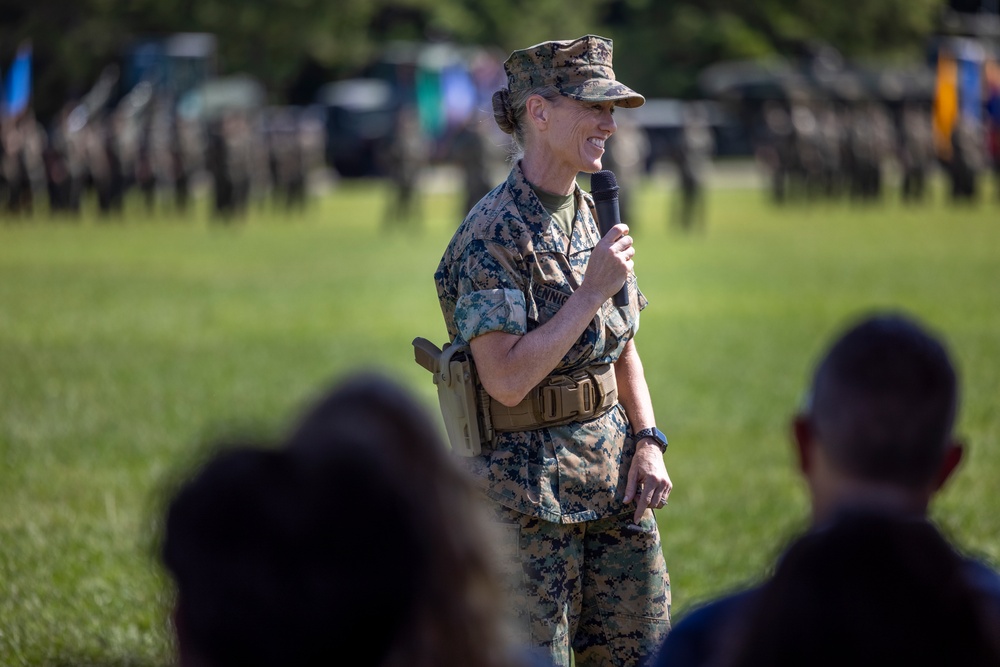 2nd Marine Logistics Group Change of Command Ceremony