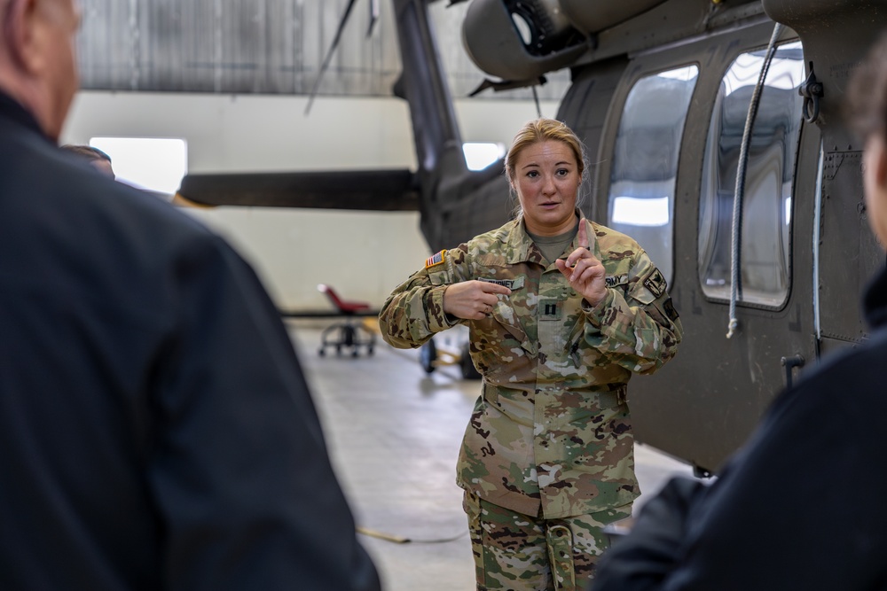 2023-24 Gillette Leadership Class visits Wyoming Army and Air National Guard facilites