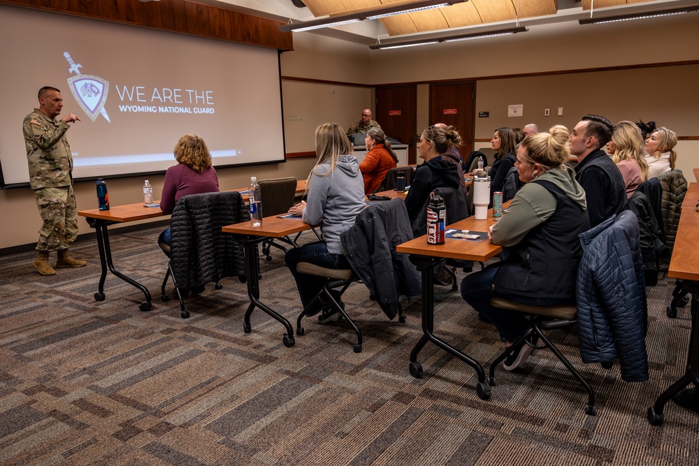 2023-24 Gillette Leadership Class visits Wyoming Army and Air National Guard facilites
