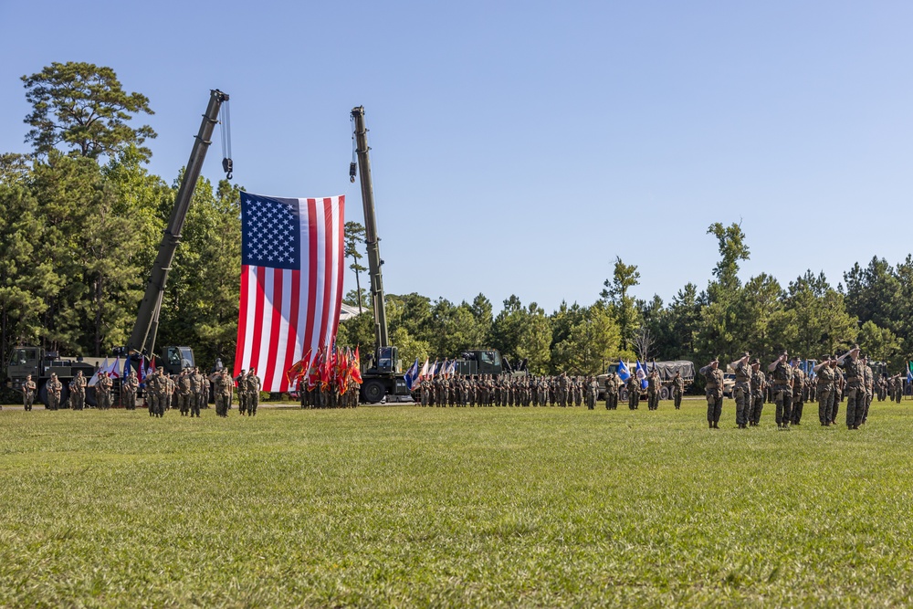 2nd Marine Logistics Group Change of Command Ceremony