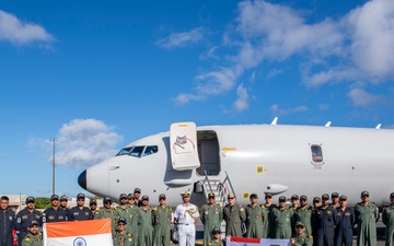 Indian Navy P-8 lands at Joint Base Pearl Harbor-Hickam for RIMPAC 2024